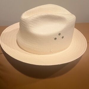 Country Gentalman Unisex Straw hat Crem color  
sz Lg 22 1/2 " - 23"